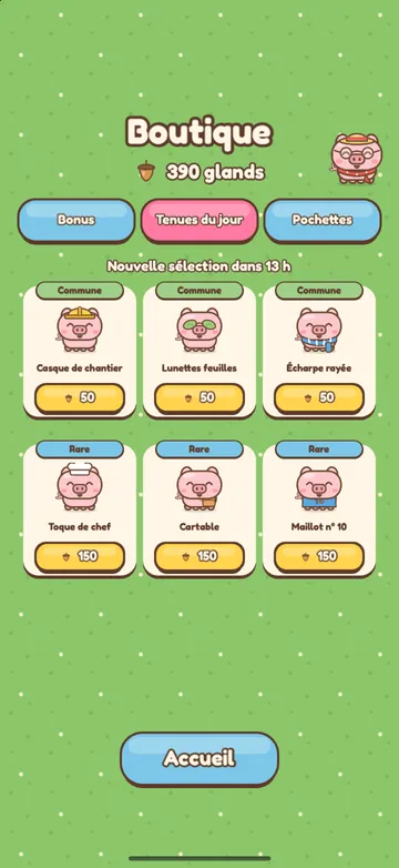 Des tenues pour tes cochons